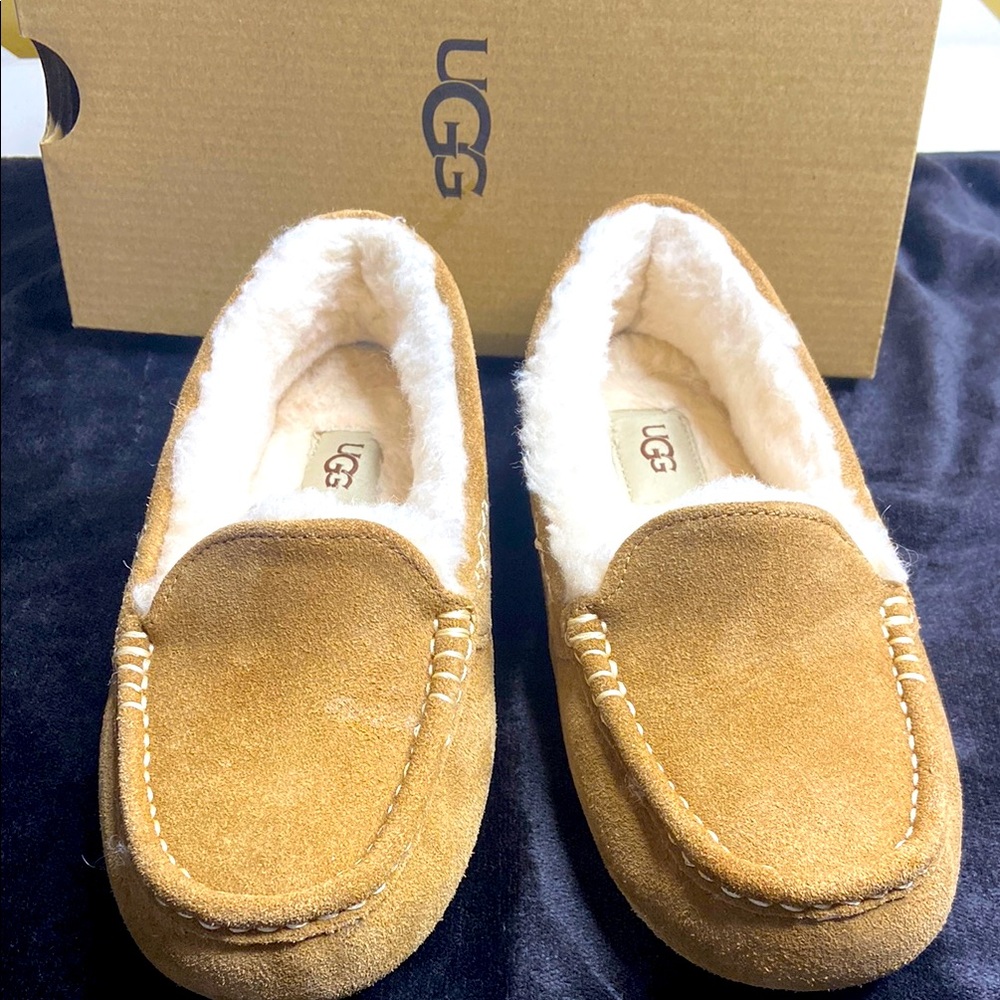 UGG Women's Tan Suede Slippers